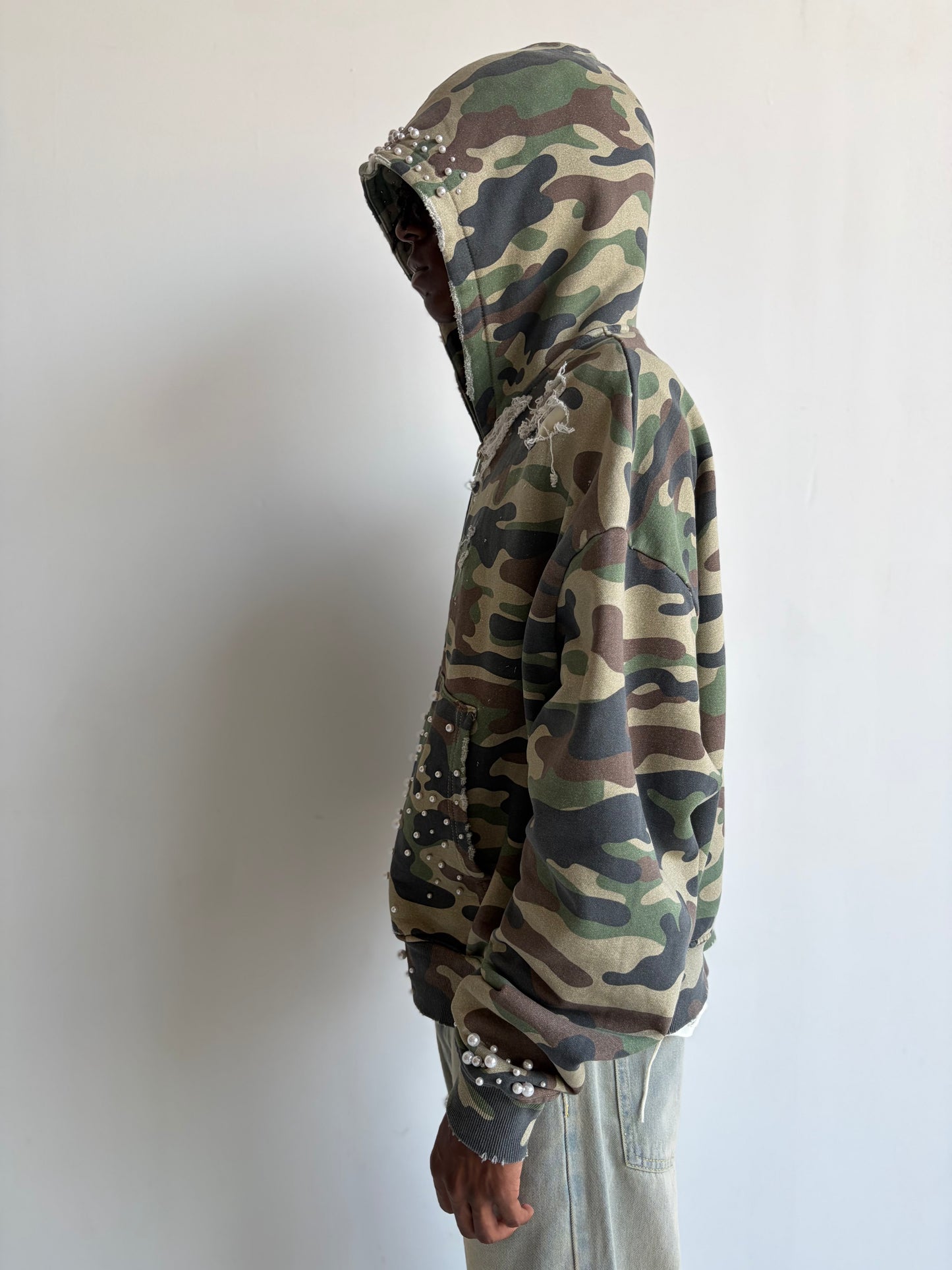 Pearled Camo Hoodie