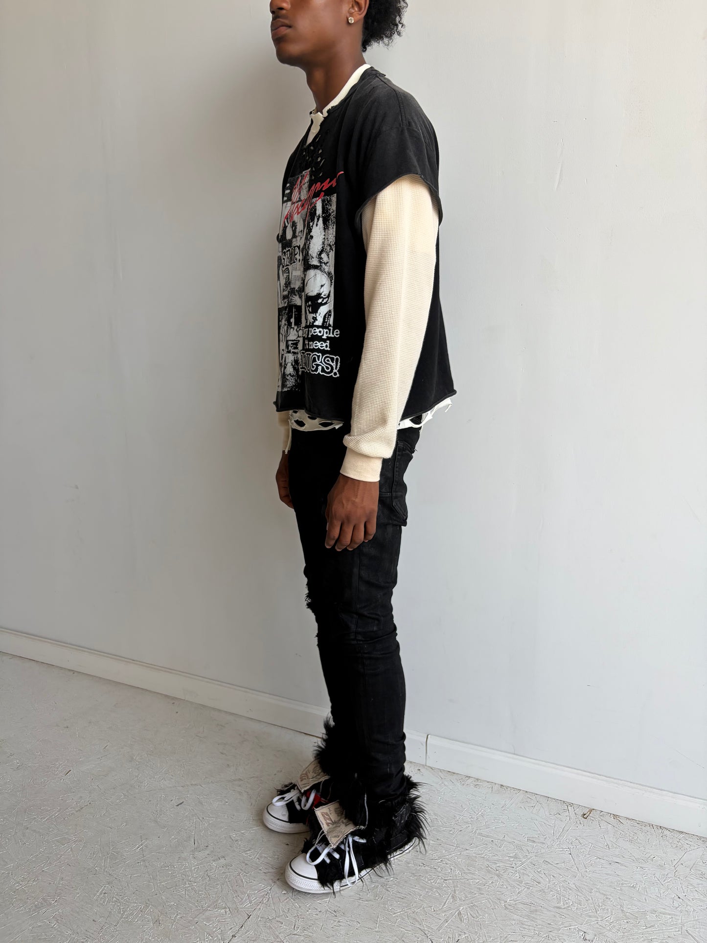 Double Tongue Leather Sneaker