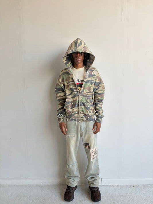 Pearled Camo Hoodie