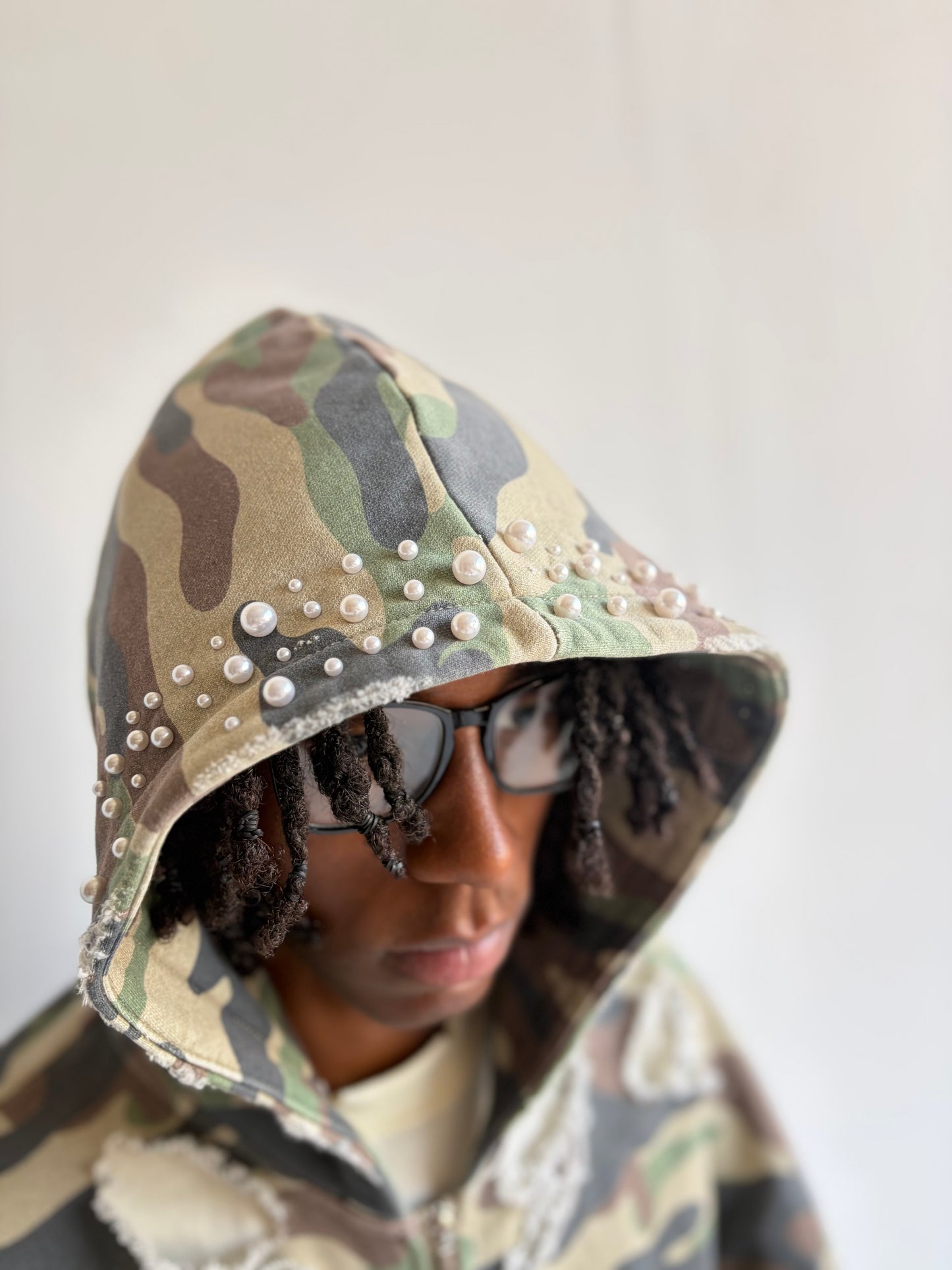 Pearled Camo Hoodie